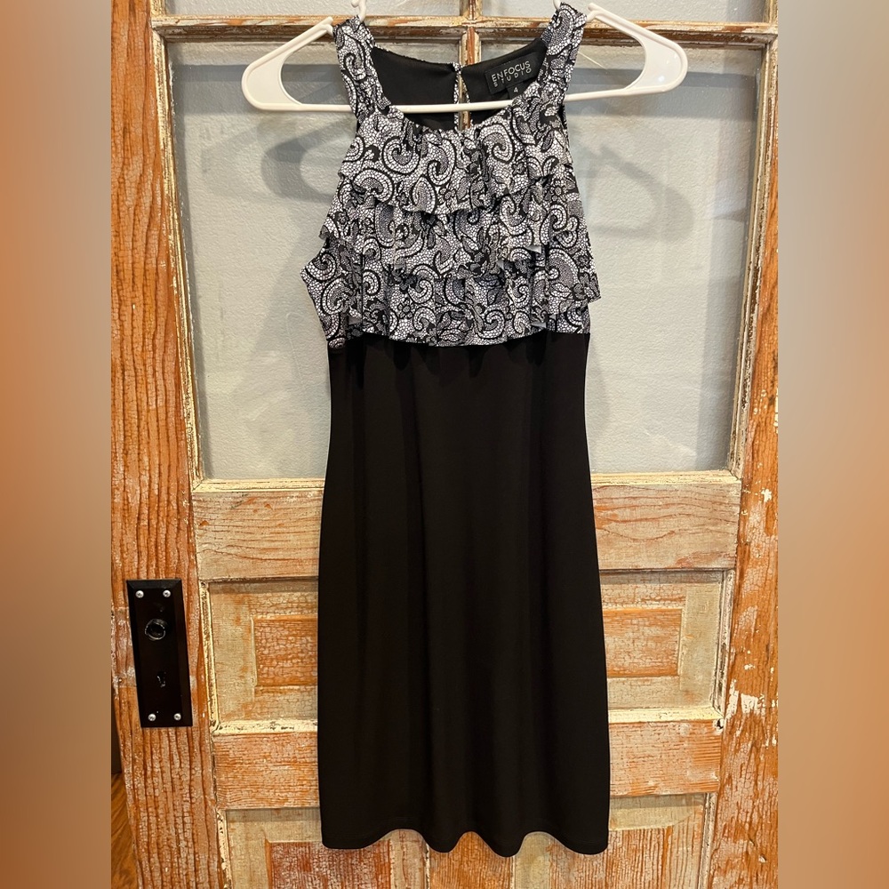 Enfocua Studio Black Elegant Dress Size 4